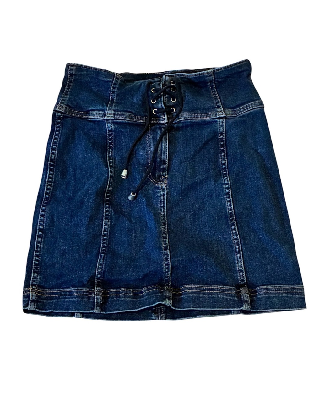 Free People Denim Womens Modern Femme Stretch Skirt Size 4